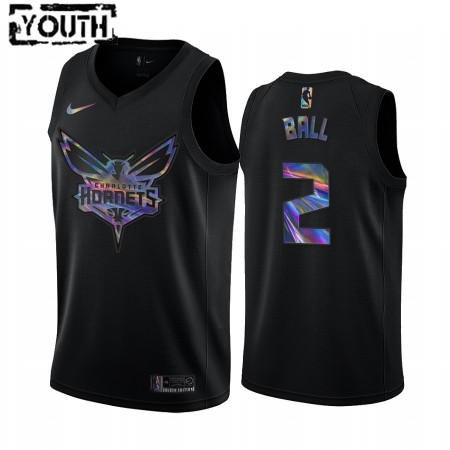 Canotte Bambino Charlotte Hornets LaMelo Ball 2 Iridescent HWC Collection Swingman
